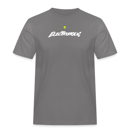 SPOD Männer Workwear T-Shirt Grau / S Electroholic Shirt - Männer Russell T-Shirt E-Bike-Community