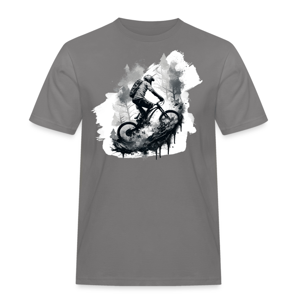 SPOD Männer Workwear T-Shirt Grau / S Enduro Biker - Männer Workwear T-Shirt E-Bike-Community