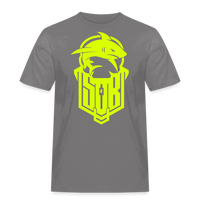 SPOD Männer Workwear T-Shirt Grau / S Hai Bike - Neongelb - Workwear T-Shirt E-Bike-Community