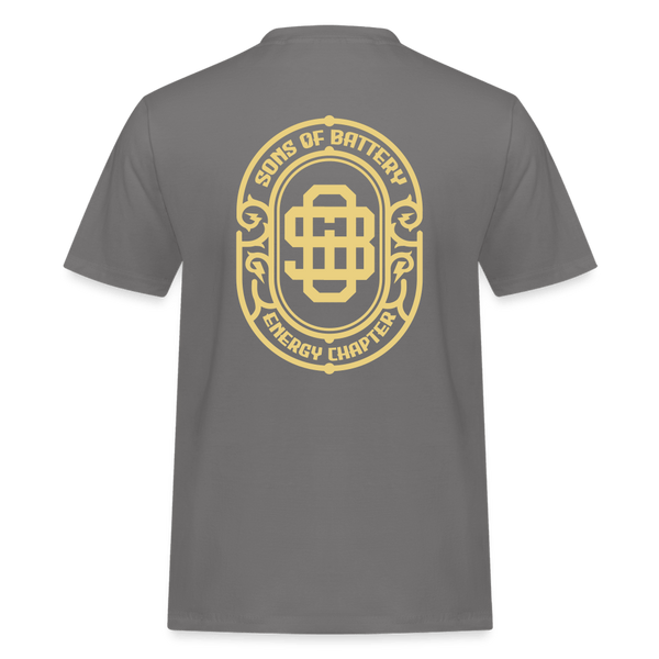 SPOD Männer Workwear T-Shirt Grau / S Vintage SoB - Männer Russel Athletic E-Bike-Community