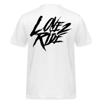 SPOD Männer Workwear T-Shirt LOVE 2 RIDE - FRONT / BACK HEAVY MÄNNER RUSSELL ATHLETICS T-SHIRT E-Bike-Community