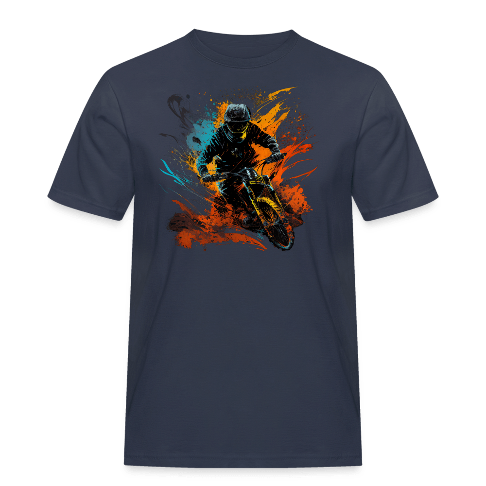 SPOD Männer Workwear T-Shirt Navy / S Color Biker - Männer Workwear T-Shirt E-Bike-Community