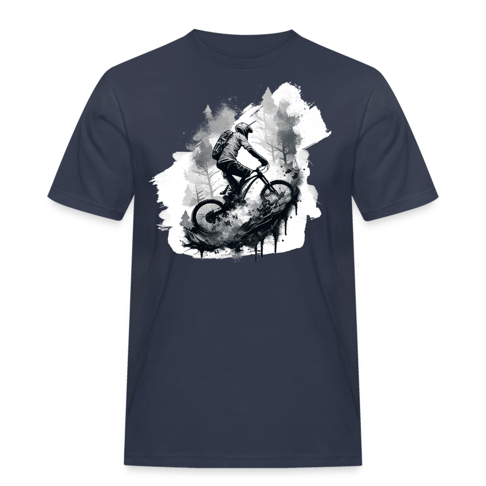 SPOD Männer Workwear T-Shirt Navy / S Enduro Biker - Männer Workwear T-Shirt E-Bike-Community