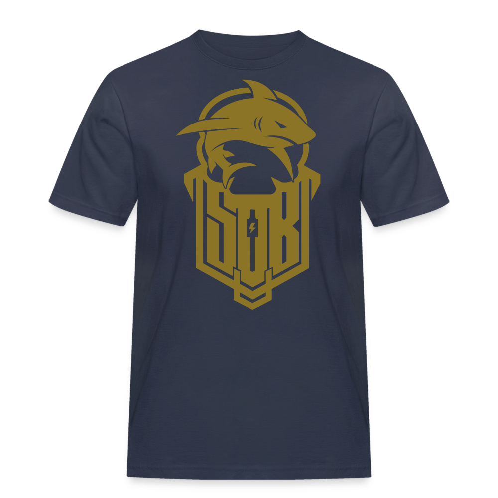 SPOD Männer Workwear T-Shirt Navy / S Hai Bike GOLD - SOB - Männer Workwear T-Shirt E-Bike-Community