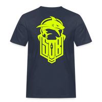 SPOD Männer Workwear T-Shirt Navy / S Hai Bike - Neongelb - Workwear T-Shirt E-Bike-Community