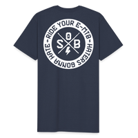 SPOD Männer Workwear T-Shirt Navy / S Haters gonna Hate 25 - Männer Russell Athletic Shirt E-Bike-Community