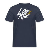 SPOD Männer Workwear T-Shirt Navy / S Love 2 Ride - White/Gold - Männer Workwear T-Shirt von Russel Athletic E-Bike-Community