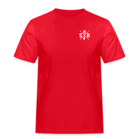 SPOD Männer Workwear T-Shirt Rot / S Cross / Haters - 2 Side - Russel Athletics T-Shirt E-Bike-Community