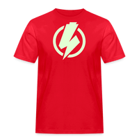 SPOD Männer Workwear T-Shirt Rot / S Lightning - Glow in the Dark - Männer Russell Athletic E-Bike-Community