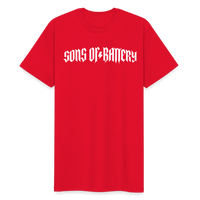SPOD Männer Workwear T-Shirt Rot / S Rough - Russell Athletic Männer T-Shirt E-Bike-Community