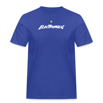 SPOD Männer Workwear T-Shirt Royalblau / S Electroholic Shirt - Männer Russell T-Shirt E-Bike-Community