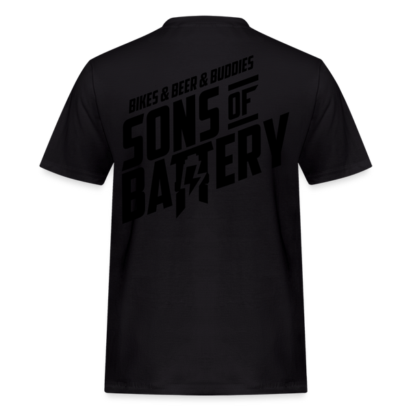 SPOD Männer Workwear T-Shirt Schwarz / S 3B BLACKLINE - Russel Athletics Shirt E-Bike-Community