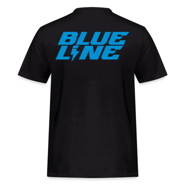 SPOD Männer Workwear T-Shirt Schwarz / S Blue Line - Russell Athletics E-Bike-Community