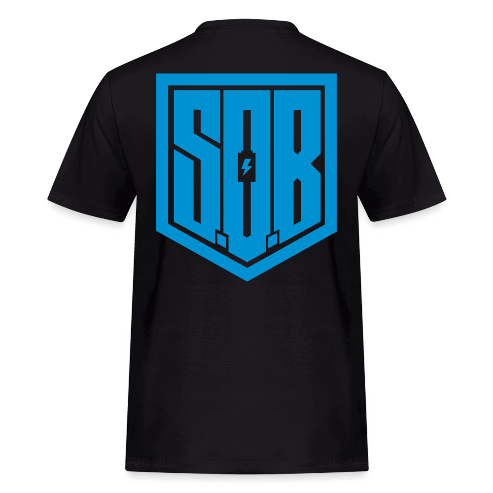 SPOD Männer Workwear T-Shirt Schwarz / S Blue Line - S.o.B - Russell Athletics E-Bike-Community