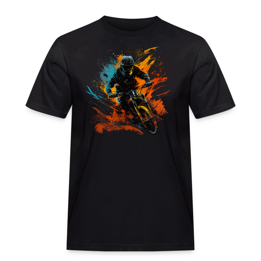 SPOD Männer Workwear T-Shirt Schwarz / S Color Biker - Männer Workwear T-Shirt E-Bike-Community