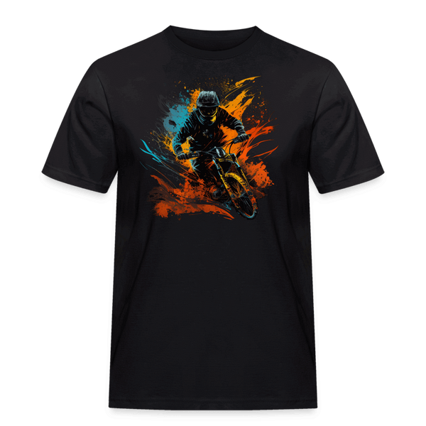 SPOD Männer Workwear T-Shirt Schwarz / S Color Biker - Männer Workwear T-Shirt E-Bike-Community
