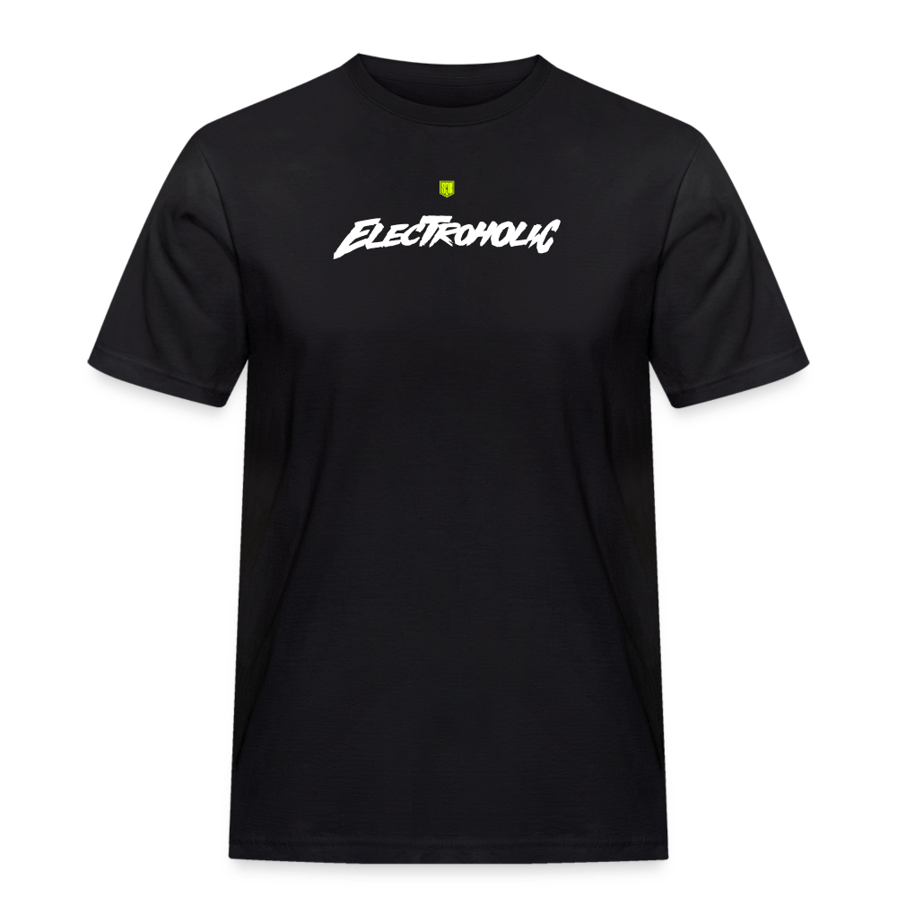 SPOD Männer Workwear T-Shirt Schwarz / S Electroholic Shirt - Männer Russell T-Shirt E-Bike-Community
