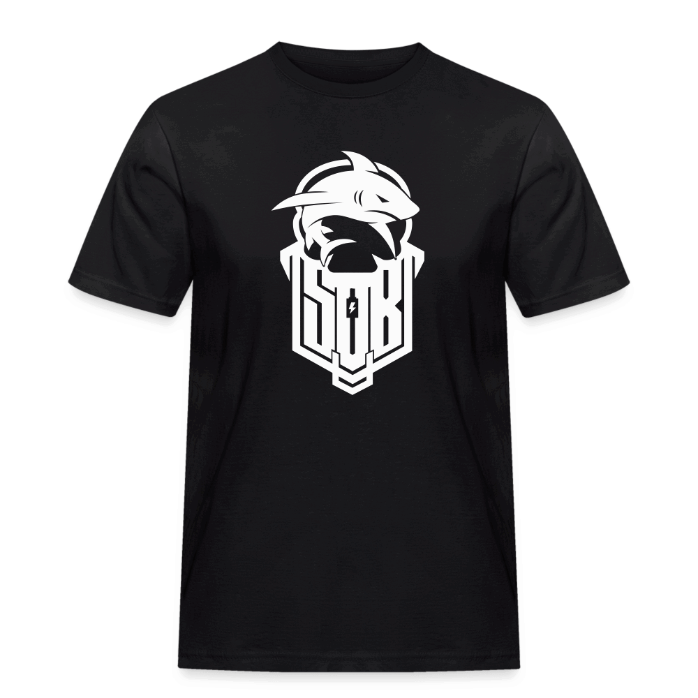 SPOD Männer Workwear T-Shirt Schwarz / S Hai Bike - Männer T-Shirt Russell E-Bike-Community