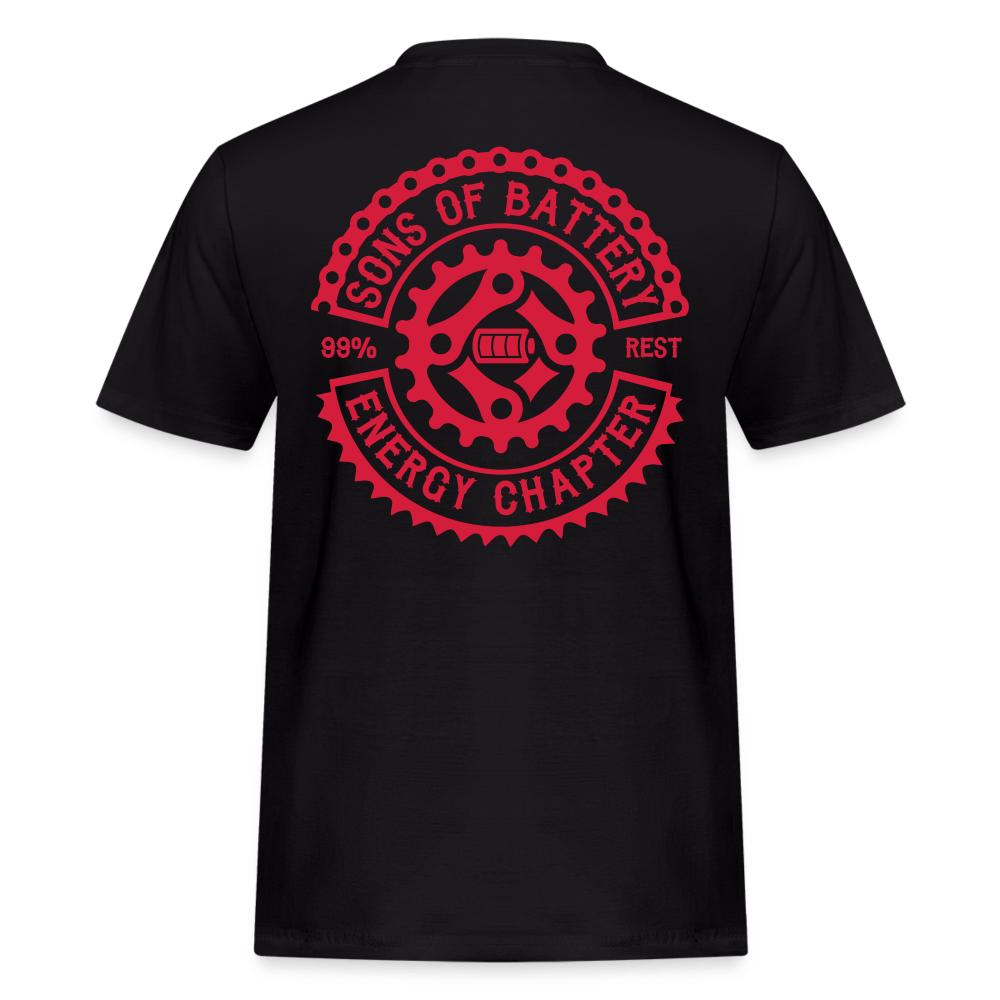 SPOD Männer Workwear T-Shirt Schwarz / S OG RED Line - Männer Workwear T-Shirt E-Bike-Community