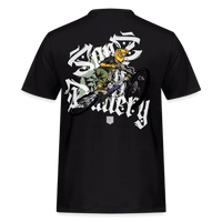 SPOD Männer Workwear T-Shirt Schwarz / S Shred or Alive - Brush - Russell Athletic E-Bike-Community