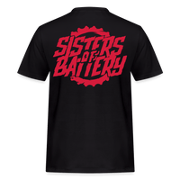 SPOD Männer Workwear T-Shirt Schwarz / S Sisters of Battery - REDLINE - Russel Athletics Shirt E-Bike-Community