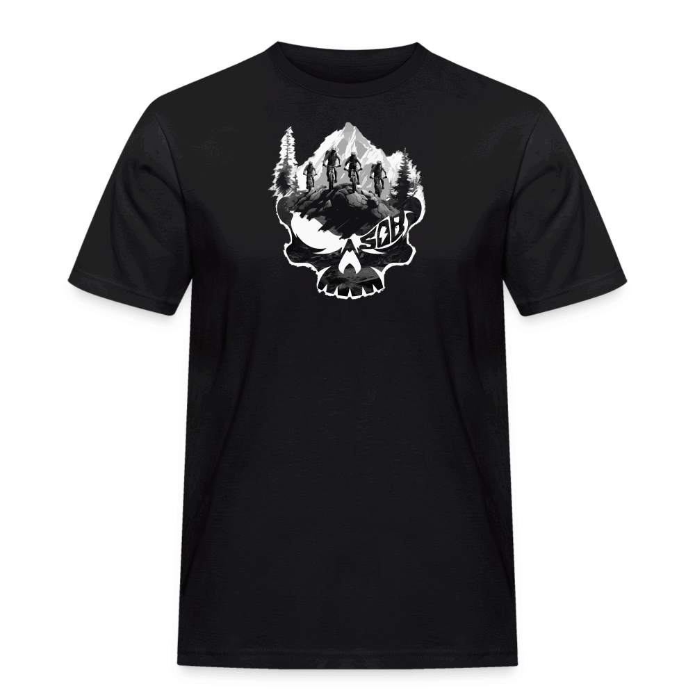 SPOD Männer Workwear T-Shirt Schwarz / S Skullgang Rider - White E-Bike-Community