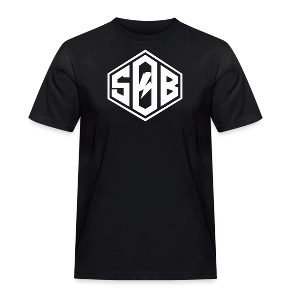 SPOD Männer Workwear T-Shirt Schwarz / S SoB Diamond - Männer Russel Athletic Shirt E-Bike-Community
