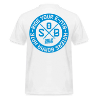 SPOD Männer Workwear T-Shirt Weiß / S Blue Line - Haters - Russell Athletics E-Bike-Community