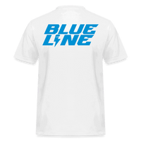 SPOD Männer Workwear T-Shirt Weiß / S Blue Line - Russell Athletics E-Bike-Community