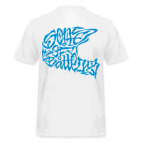 SPOD Männer Workwear T-Shirt Weiß / S Blue Line - TPOM - Russell Athletics E-Bike-Community