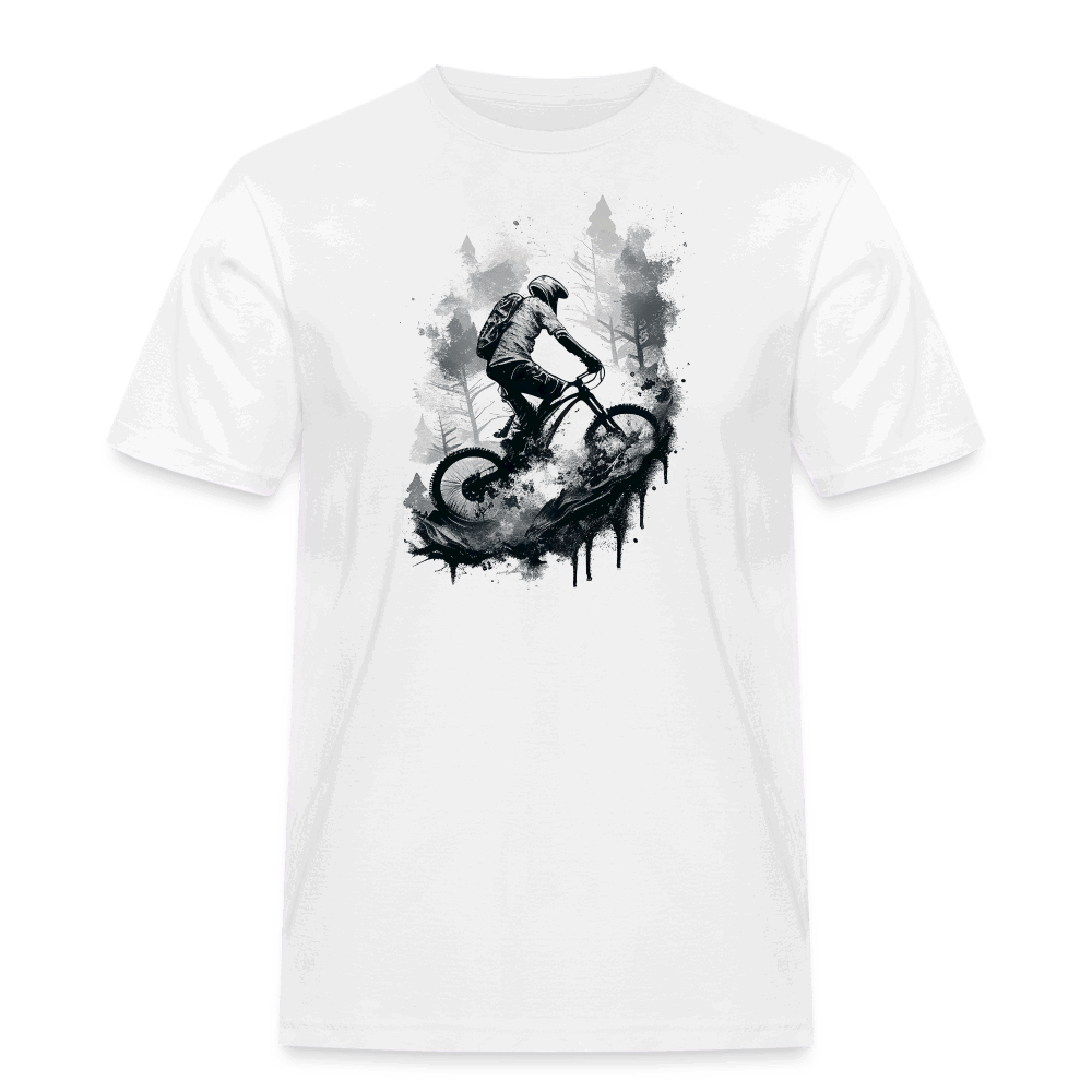SPOD Männer Workwear T-Shirt weiß / S Enduro Biker - Männer Workwear T-Shirt E-Bike-Community