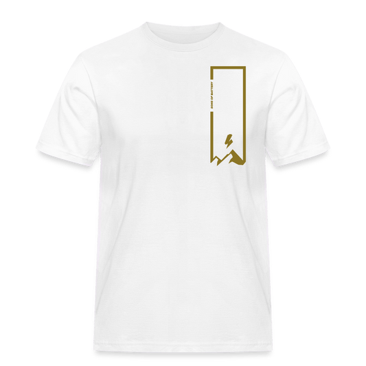 SPOD Männer Workwear T-Shirt weiß / S Sob on the Rocks Gold E-Bike-Community