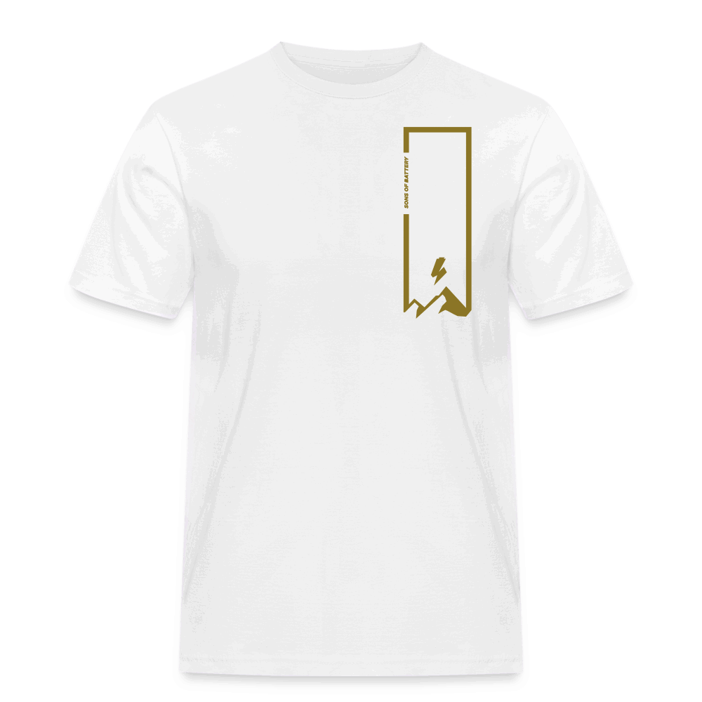 SPOD Männer Workwear T-Shirt weiß / S Sob on the Rocks Gold E-Bike-Community