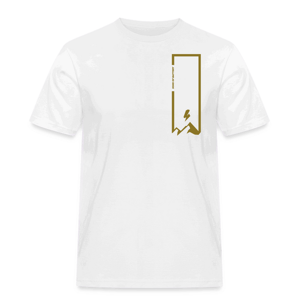 SPOD Männer Workwear T-Shirt weiß / S Sob on the Rocks Gold E-Bike-Community