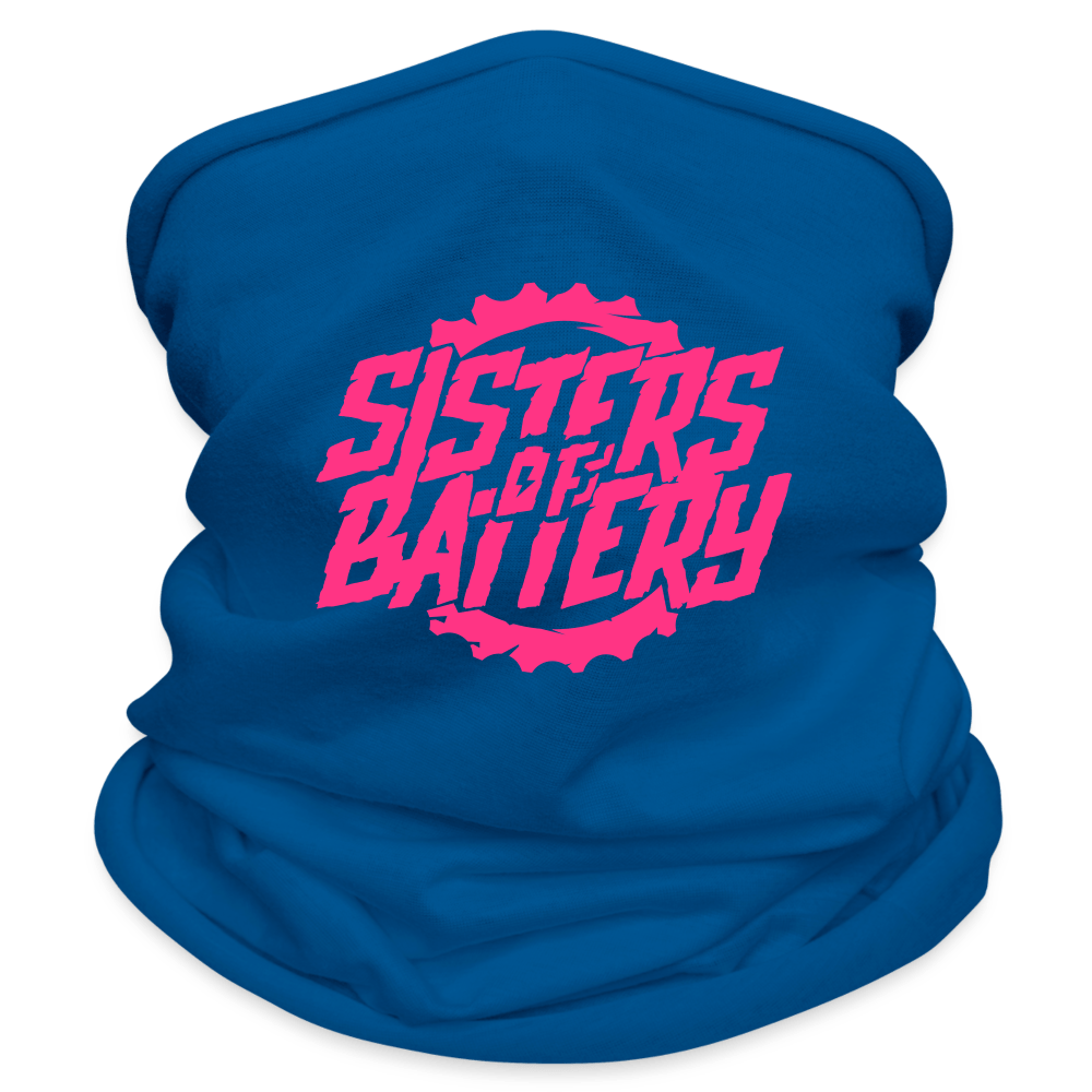 SPOD Multifunktionstuch Blau Sisters of Battery Neonpink - Multifunktionstuch E-Bike-Community