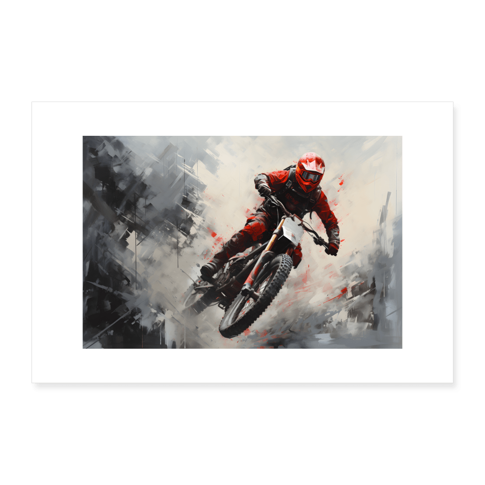SPOD Poster 90x60 cm One size Red Rider - Poster 90x60 cm E-Bike-Community