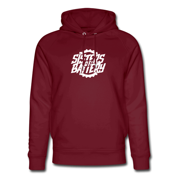 SPOD Unisex Bio-Hoodie von Stanley & Stella Burgunderrot / XS Sisters of Battery - Bio-Hoodie von Stanley & Stella E-Bike-Community