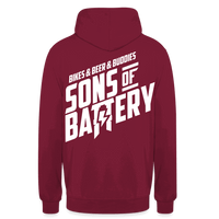 SPOD Unisex Hoodie Bordeaux / S SONS OF BATTERY - DIE 3 DICKEN B's - Unisex Hoodie E-Bike-Community