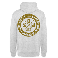 SPOD Unisex Hoodie Hellgrau meliert / S "Haters" - Gold - Sons of Battery - Unisex Hoodie E-Bike-Community