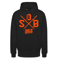 SPOD Unisex Hoodie Schwarz / S CROSS - NEONORANGE - Unisex Hoodie E-Bike-Community