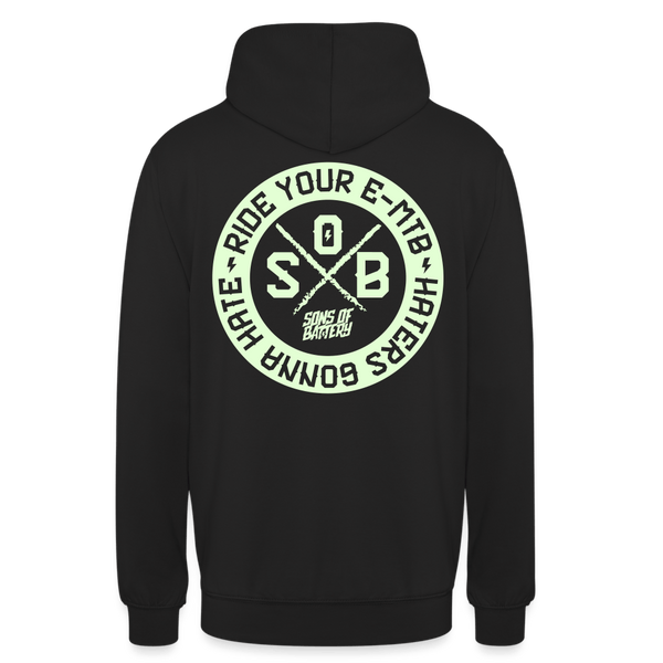 SPOD Unisex Hoodie Schwarz / S Haters - Glow in the Dark - Sons of Battery - Unisex Hoodie E-Bike-Community