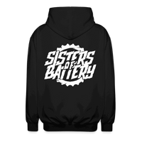 SPOD Unisex Kapuzenjacke Schwarz / S Sisters of Battery - Unisex Kaputzenjacke E-Bike-Community