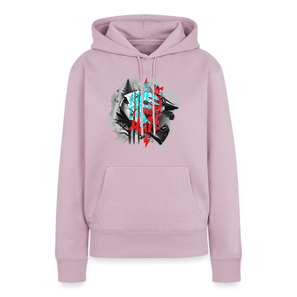 Spreadconnect Frauen Premium Hoodie Altrosa / XS Haters Gonna Hate Fullface – Premium Hoodie für Frauen E-Bike-Community