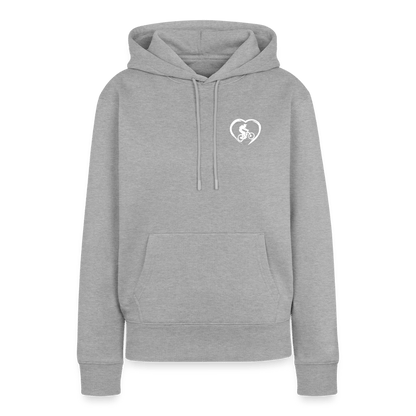 Spreadconnect Frauen Premium Hoodie Grau meliert / XS Love 2 Ride / ❤️ Frauen Premium Hoodie E-Bike-Community