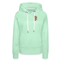 Spreadconnect Frauen Premium Hoodie helles Mintgrün / XS Freches Capybara - Frauen Premium Hoodie E-Bike-Community