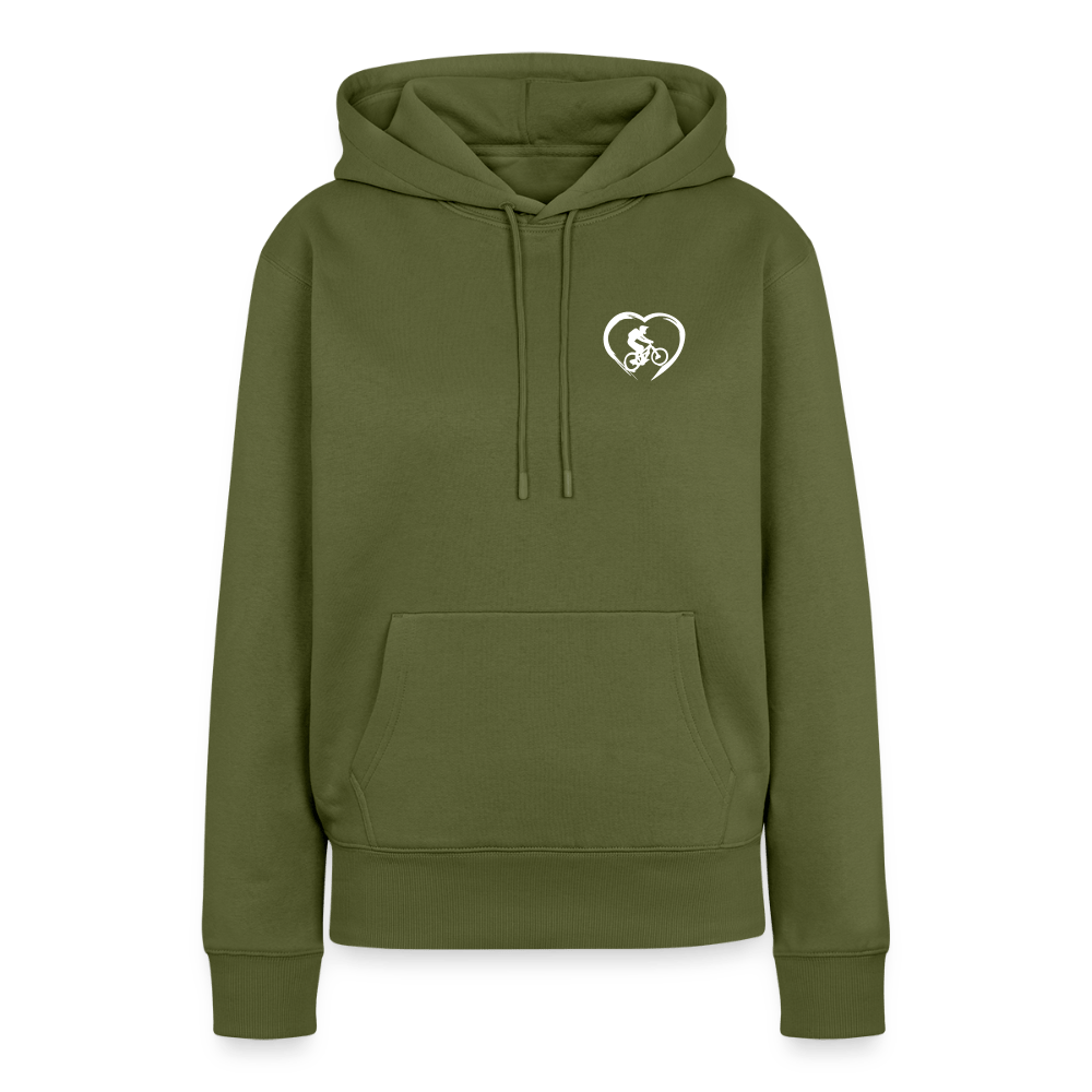 Spreadconnect Frauen Premium Hoodie Khaki / XS Love 2 Ride / ❤️ Frauen Premium Hoodie E-Bike-Community