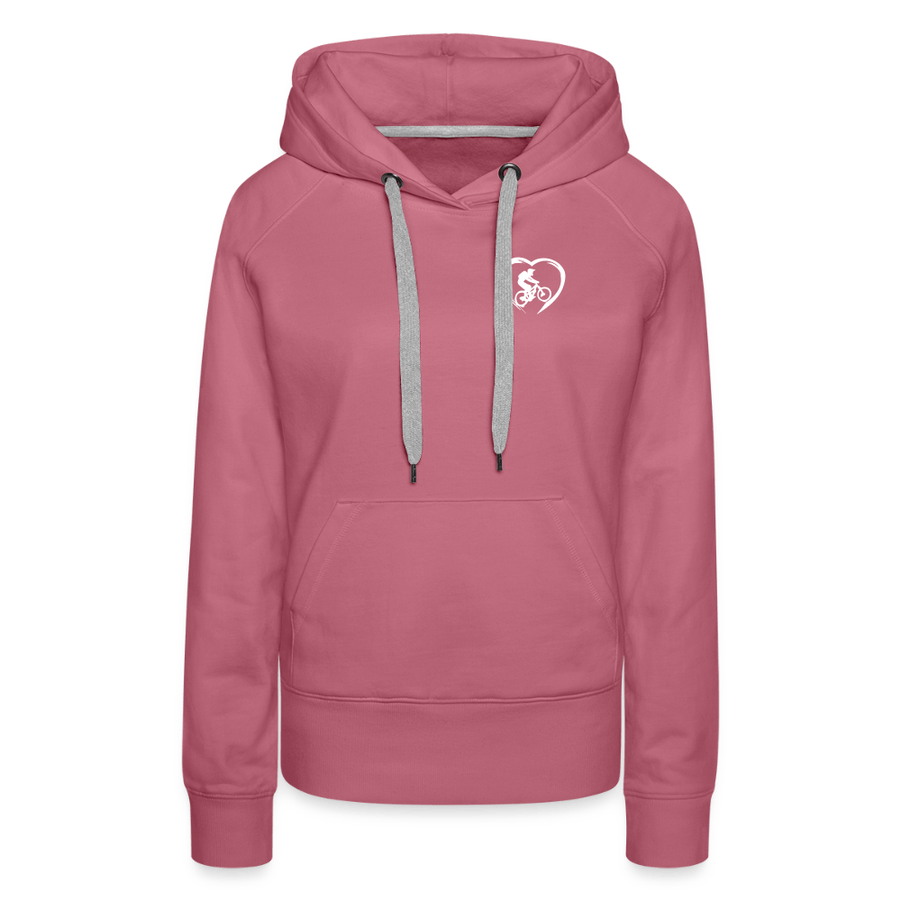 Spreadconnect Frauen Premium Hoodie Malve / XS Love 2 Ride / ❤️ Frauen Premium Hoodie E-Bike-Community