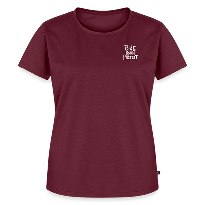 Spreadconnect Frauen Premium T-Shirt Burgunderrot / S Trail Paradise - Frauen Premium T-Shirt E-Bike-Community