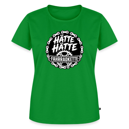 Spreadconnect Frauen Premium T-Shirt Grün / XS HÄTTE HÄTTE FAHRRADKETTE - Frauen Premium T-Shirt E-Bike-Community