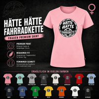 Spreadconnect Frauen Premium T-Shirt HÄTTE HÄTTE FAHRRADKETTE - Frauen Premium T-Shirt E-Bike-Community